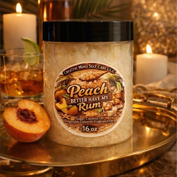 Creative Mind Self Care L.L.C Other - Handcrafted Peach Better Have My Rum body Scrub